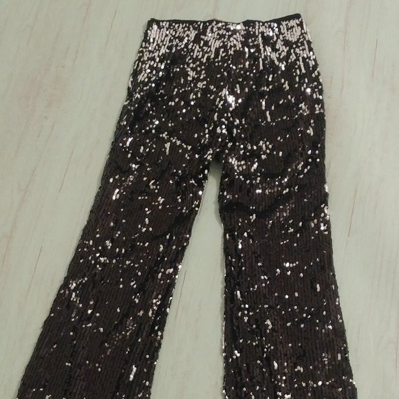 Sadey With Love Black Sequin Pants - Size 5 NWT - Picture 6 of 10